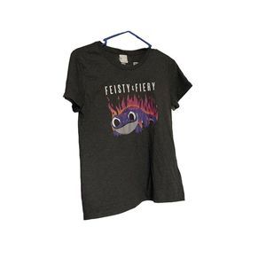 Disney Frozen Bruni gray Tshirt small fiery & feisty